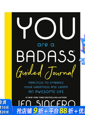 【预售】You Are a Badass? 指导日记：拥抱你的伟大并创造…的实践 Practices to Embrace Your Greatness 英文生活 正版进口书
