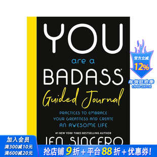 【预售】You Are a Badass? 指导日记:拥抱你的伟大并创造…的实践 Practices to Embrace Your Greatness 英文生活 正版进口书