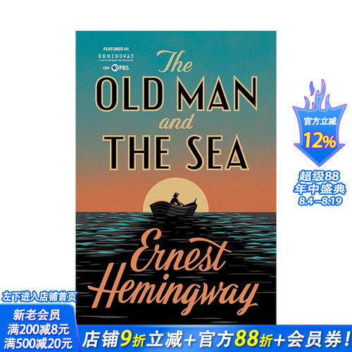 【预售】The Old Man and the Sea老人与海 海明威Hemingway英文文学小说