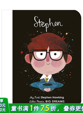 【现货】【小人物，大梦想】史蒂芬·霍金Stephen Hawking: My First Stephen Hawking 3-6岁儿童职业启蒙 英文原版