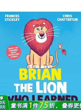 【预售】会学习的狮子布莱恩 Brian the Lion who Learned 英文儿童插画故事绘本 进口童书