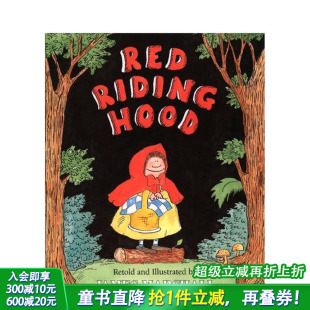 Marshall 童话故事图画书 Red 汪培珽推荐 幽默名家 Hood 英文原版 Riding 经典 James 现货