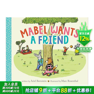 【现货】梅布尔想要个朋友 Mabel Wants a Friend 英文儿童插画故事绘本 进口童书