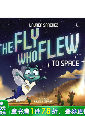 【现货】STEAM概念启蒙 飞上太空的苍蝇（内附夜光海报） The Fly Who Flew to Space 英文儿童插画科普绘本 进口童书