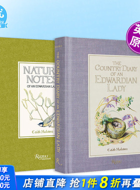 【现货】1906英伦乡野手记+续集（多册选拍）The Country Diary of an Edwardian Lady 英文原版手绘植物插画艺术正版进口图书