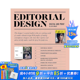 Edition 英文版 Digital and ：数字与印刷 Design 进口书 色彩设计 正版 第三版 Editorial Third 原版 Print 式 编辑设计 预售