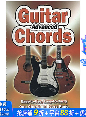 【现货】Advanced Guitar Chords 吉他和弦进阶 英文原版音乐乐器学习