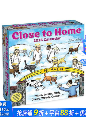 【预售】【日历】近在咫尺 美国漫画家John McPherson经典作品 2026年日历 Close to Home 2026 Calendar 艺术创意进口文创周边