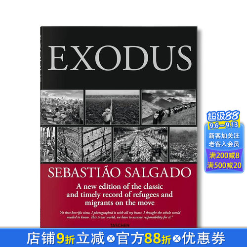 【预售】EXODUS SEBASTIAO SALGADO 流离 萨尔加多 摄影集 英文原版艺术进口画册图书