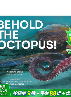 【预售】看哪 章鱼 Behold The Octopus! 英文儿童插画故事绘本 进口童书