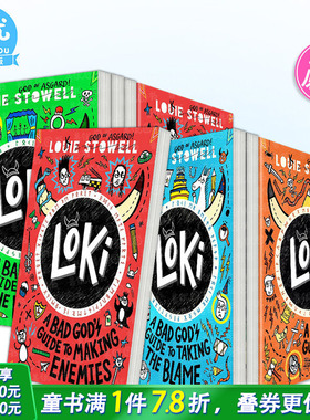 【现货多册选拍】洛基涂鸦日记：坏神善良指南/树敌/不羁/捣蛋指南 英文儿童插图故事书Loki:A Bad God’s Guide to Being Good
