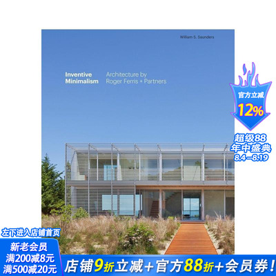 【预售】创意极简主义：Roger Ferris + Partners 建筑事务所 Inventive Minimalism 原版英文建筑设计 正版进口书