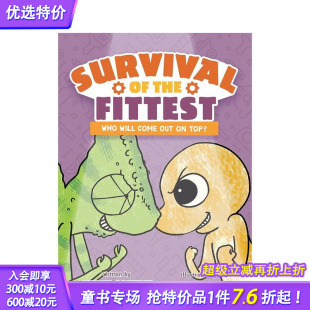 Survival the 英文儿童漫画故事 适者生存 Fittest 英语拓展阅读进口书 预售