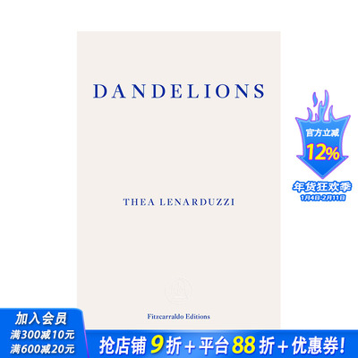 【预售】英文原版 蒲公英 Dandelions 英文散文 正版进口书籍 善优图书
