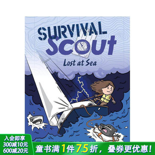 Survival Scout 英文儿童漫画故事 现货 英语拓展阅读进口书 Sea 生存侦察兵：海上迷途 Lost