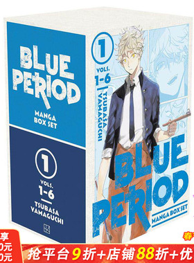 【预售】蓝色时期 套装1-6 赠限定涂色书 Blue Period Manga Box Set 1 原版英文漫画书 正版进口书