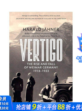 【预售】眩晕：德国魏玛的兴衰 Vertigo: The Rise and Fall of Weimar Germany 原版英文人文历史 正版进口书