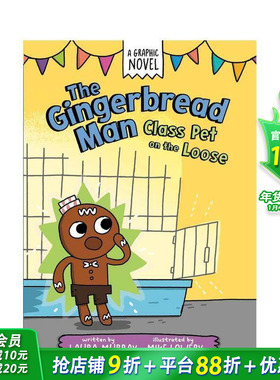 【预售】姜饼人：逍遥类宠物 The Gingerbread Man: Class Pet on the Loose 英文儿童漫画 儿童英语拓展阅读进口童书
