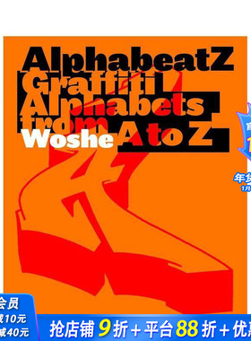 【预售】字母节奏：从A到Z的涂鸦字母 Alphabeatz. Tagging Alphabets from A to Z 原版英文字体图案标志设计 正版进口书