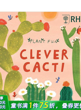 【现货】植物趣闻：聪明的仙人掌(精装) Plant Fun: Clever Cacti 英文儿童插画科普绘本 进口童书