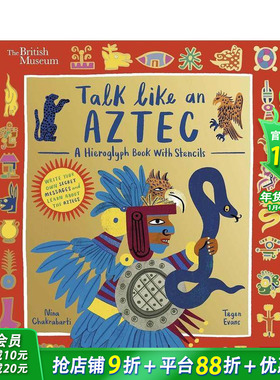 【预售】大英博物馆：畅游阿兹特克文明 British Museum: Talk Like an Aztec 英文儿童插画科普绘本 进口童书