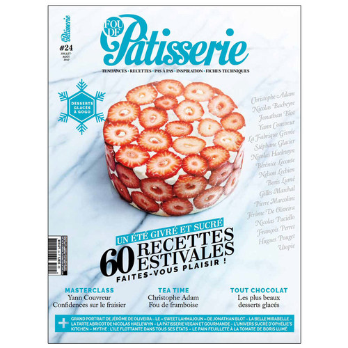 订阅 Fou de Pâtisserie 甜美糕点饮食料理杂志 法国法文原版 年订6期 E305 年订6期