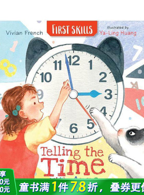 【预售】和安娜一起认识时间:技能启蒙（平装） Telling the Time with Anna: First Skills 英文儿童趣味英语早教绘本 进口童书