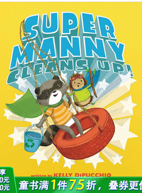 【现货】Super Manny Cleans Up **曼尼清理 英文儿童绘本3-6岁【善优童书】