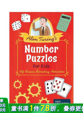 【现货】艾伦·图灵的儿童数字谜题：109项健脑活动 Alan Turing's Number Puzzles for Kids英文儿童趣味互动英语进口书