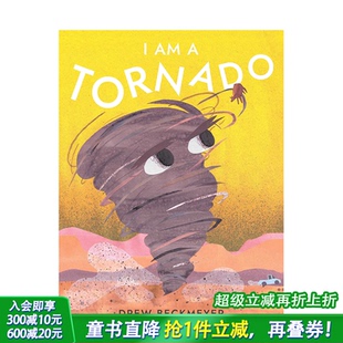Tornado 善优童书 英文原版 进口图书 3岁 儿童英语艺术插画绘本精装 我是一个龙卷风I 预售