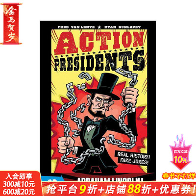 【现货】总统行动2:亚伯拉罕·林肯!Action Presidents 2: Abraham Lincoln! 英文儿童拓展阅读进口童书
