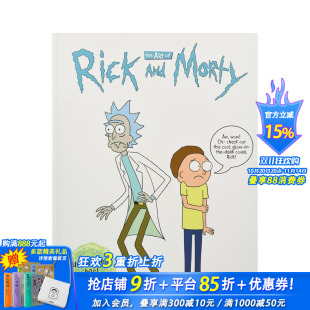 瑞克和莫蒂设定集英文原版 课外阅读幽默故事 儿童漫画 Rick 现货 英文原版 and The 漫画 瑞克和莫蒂漫画 Art Morty