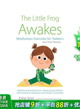 【现货】小青蛙醒来：幼儿（及其父母）的益智练习 The Little Frog Awakes 英文儿童趣味互动 幼儿英语启蒙进口童书