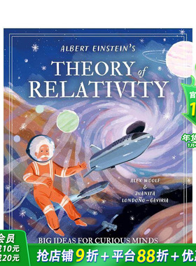 【预售】给好奇心灵的大创意：爱因斯坦的相对论 Albert Einstein's Theory of Relativity  英文儿童插画科普绘本 进口童书