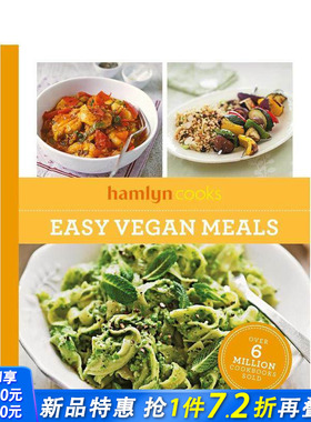 【预售】【哈姆林烹饪系列】简易素食料理 【Hamlyn Cooks】Easy Vegan Meals 原版英文餐饮生活美食 正版进口书