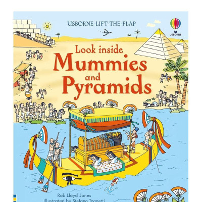 【预售】【翻翻书】木乃伊和金字塔 【Look Inside】mummies and pyramids 英文儿童趣味互动绘本 英语早教进口书