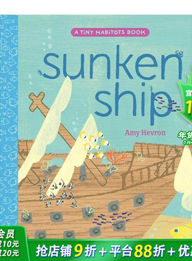 【预售】【小小栖息地】沉船  自然科普绘本 【Tiny Habitats】Sunken Ship 英文儿童插画故事绘本 进口童书