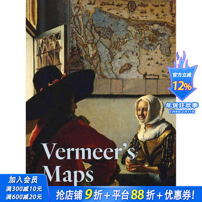 【预售】维米尔的地图 Vermeer’s Maps 原版英文艺术画册画集 正版进口书