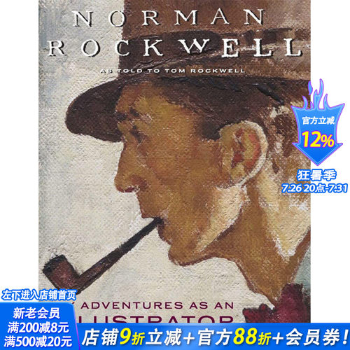 【预售】My Adventures as an Illustrator，我的插画师历险记 英文原版图书籍进口正版 Norman Rockwell 艺术