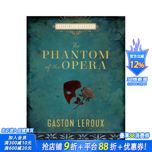 【预售】歌剧魅影 【Chartwell Classics】The Phantom of the Opera 原版英文文学 正版进口书