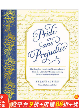 【预售】【内含花体字信件】Pride and Prejudice傲慢与偏见 简奥斯丁Jane Austen 英文原版文学小说