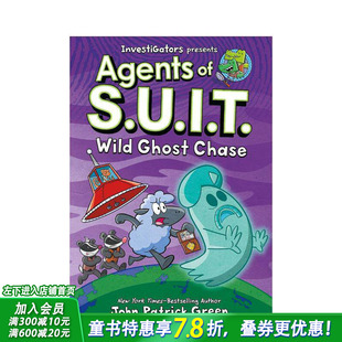 【预售】【调查员:西装特工】卷3:疯狂幽灵追逐(精装)InvestiGators:Agents of S.U.I.T. 英文儿童漫画故事 英语拓展阅读进口书