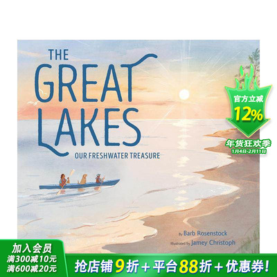 【预售】五大湖 The Great Lakes 英文儿童故事 英语拓展阅读进口进口童书