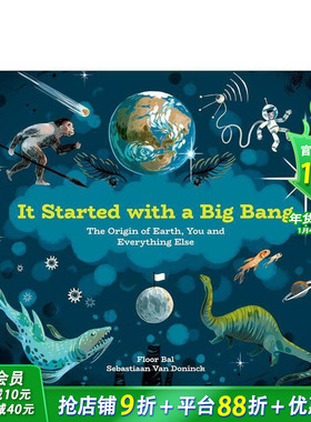 【现货】它始于一次大爆炸：地球、你和其他一切的起源 It Started with a Big Bang 英文儿童插画故事绘本 进口童书