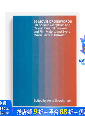 【预售】99道电影填字谜 99 Movie Crosswords 原版英文生活 A24 正版进口书