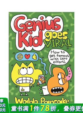 【预售】天才少年爆红网络 Genius Kid Goes Viral 英文儿童漫画故事 英语拓展阅读进口童书