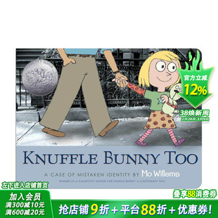 【预售】古纳什小兔又来了：真假难辨 小女孩成长趣事 Knuffle Bunny Too:A Case of Mistaken Identity 英文儿童故事绘本进口书