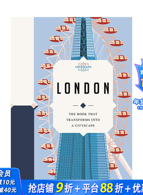 【现货】英文原版 纸上风采:伦敦:礼物书 【Paperscapes】London 英文生活综合 正版进口