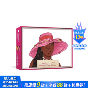 【预售】女帽店备注卡：12张适合场合的卡片 时装设计师Mae Reeves的传奇Mae's Millinery Shop Note Cards 原版英文正版进口书