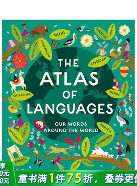 【现货】世界语言地图集 Atlas of Languages 英文儿童插画科普绘本 进口童书
